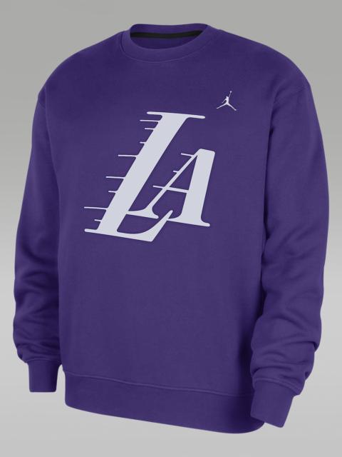 Los Angeles Lakers Statement Essentials Men's Jordan NBA Fleece Crew-Neck Sweatshirt