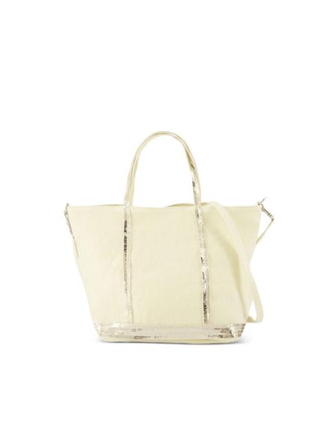 small Cabas sequin-trimmed tote bag