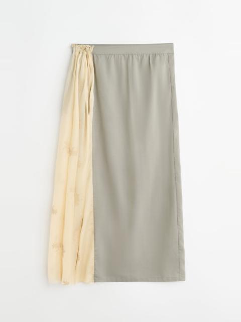 Beach Skirt Willow Grey Softflow Tencel