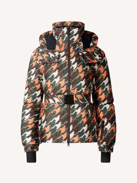 Houndstooth Candice Down Parka Jacket