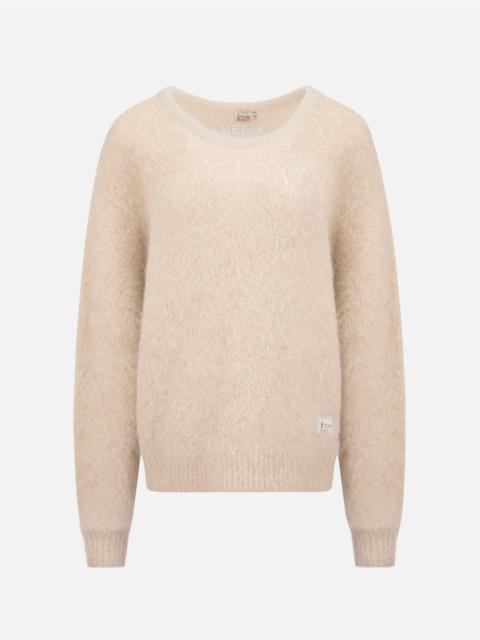 SEAGULL BADGE ALPACA SWEATER