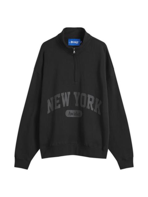 Awake NY Script Quarter Zip Sweatshirt