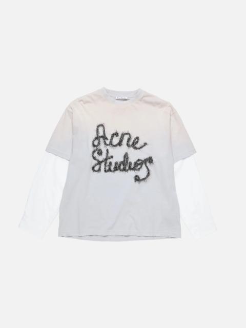 Layered logo t-shirt - Light blue