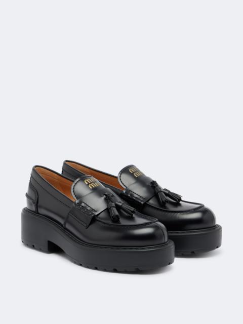 Miu Miu Tassel-detail Chunky-sole Loafers