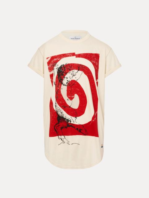 SWIRL LONGLINE T-SHIRT