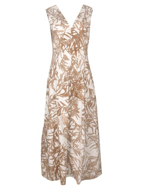 Herbarium V-Neck Midi Dress