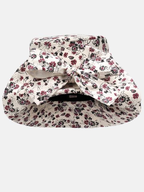 Floral cotton hat