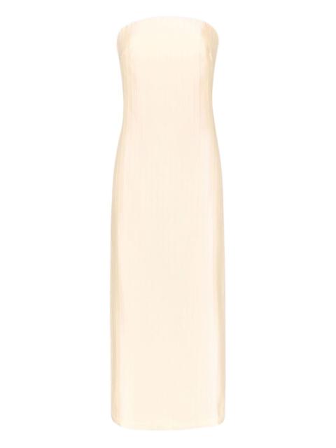 Giulia striped bustier midi dress