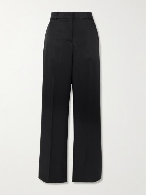 Satin Wide-leg Pants