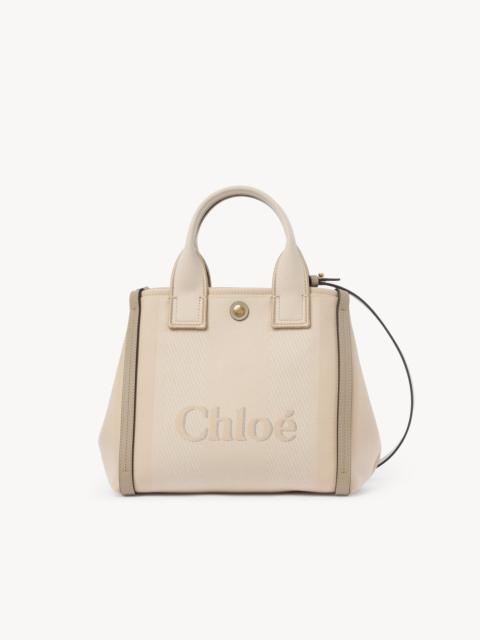 SMALL CHLOÉ CARRY TOTE BAG IN CANVAS