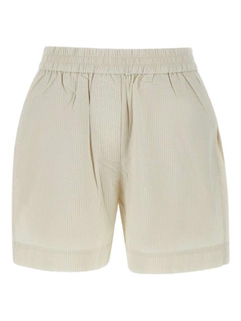 striped cotton shorts
