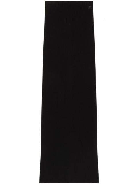 tube ribbed-knit maxi skirt