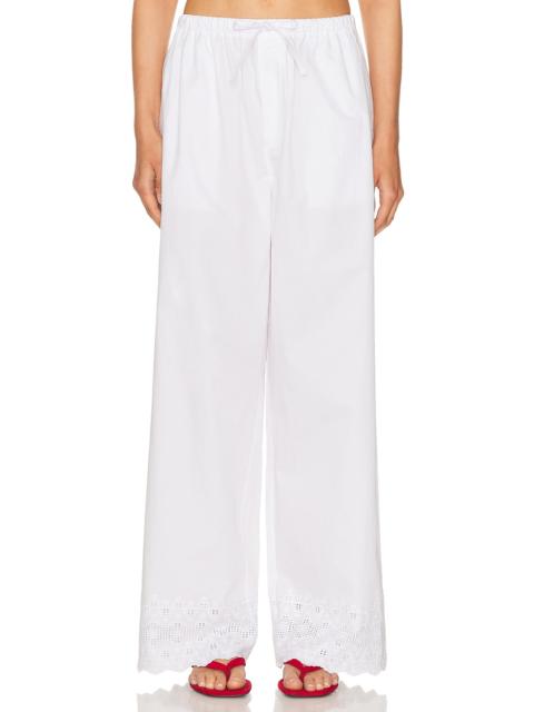 The Summer Pant With Vintage Swiss Embroidery