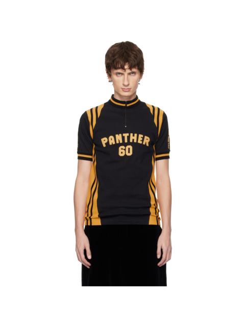 Black & Yellow 'Panther 60' Polo