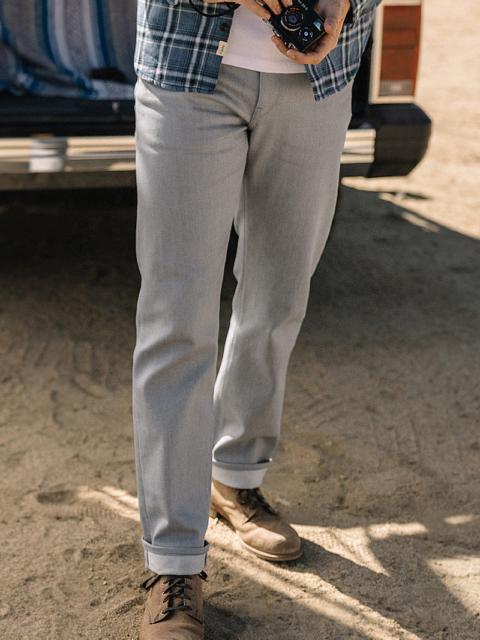 The Hammer Straight - Silver Gray Raw 14oz Selvedge