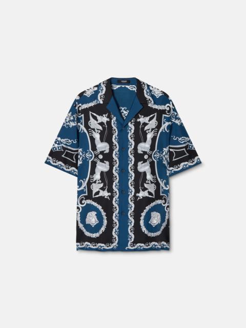 Printed Silk Twill Regular Shirt
