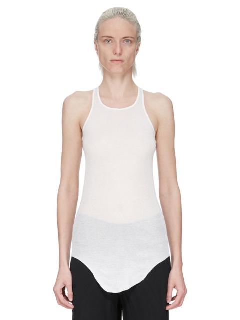 Off-White Silk Rib Classic Tank Top