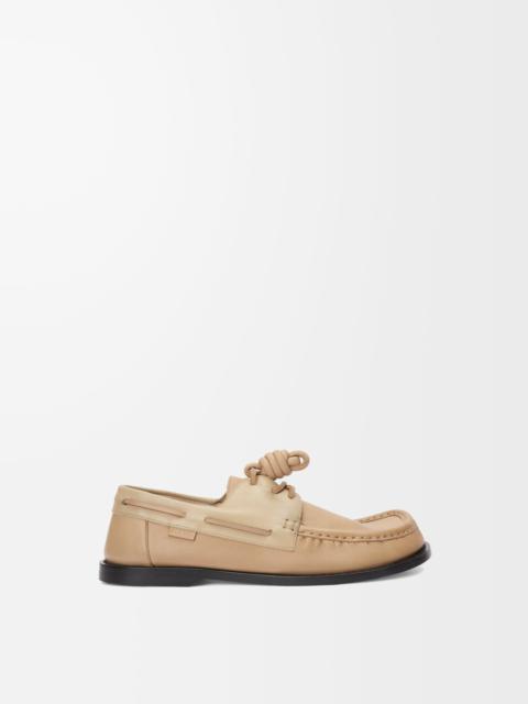 Campo boat shoe in soft calfskin