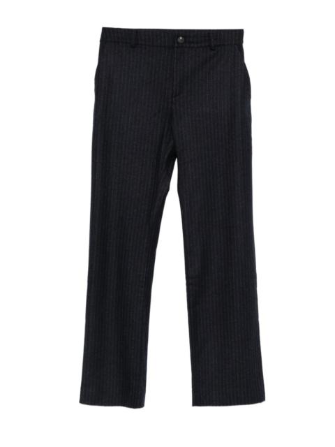 pinstripe-pattern trousers