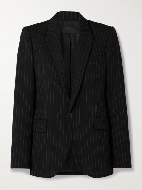 Anabel Pinstriped Wool-blend Twill Blazer