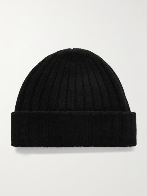 Ribbed Cashmere Beanie