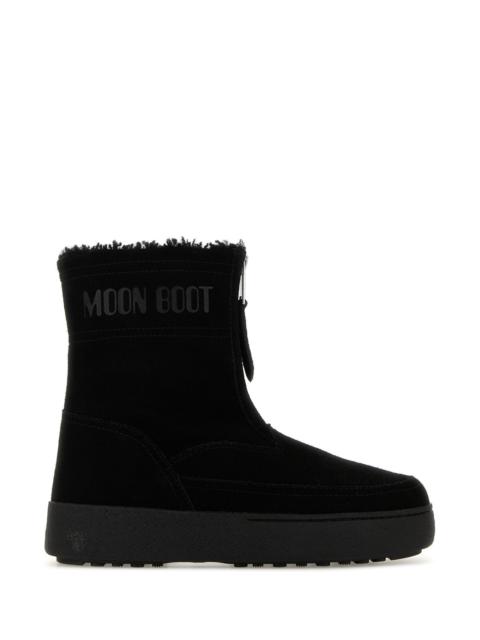 Black suede LTrack Lara ankle boots
