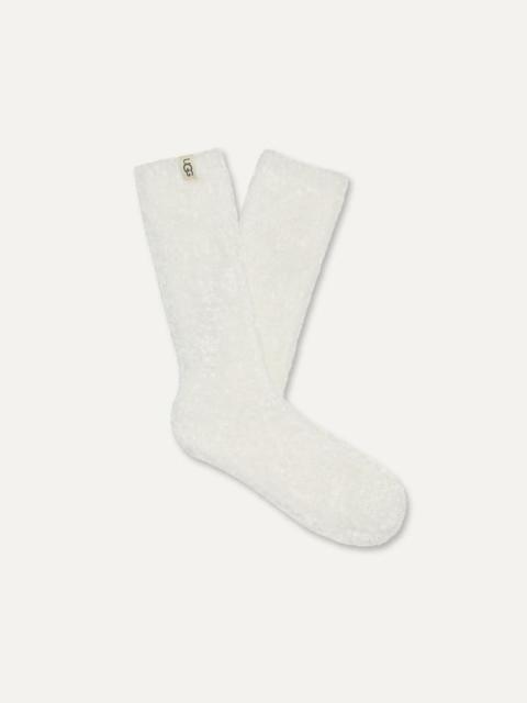 ® Women's Leda Cozy Sock Polyester Blend/Recycled Materials in White/