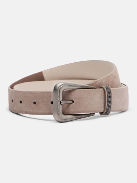 Suede belt