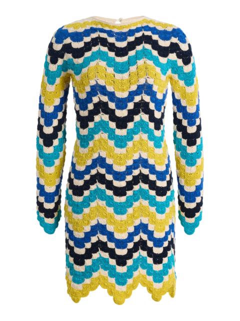 Exclusive Victoria Cotton Mini Dress blue