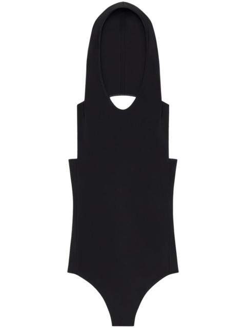 Illusion hooded bodysuit