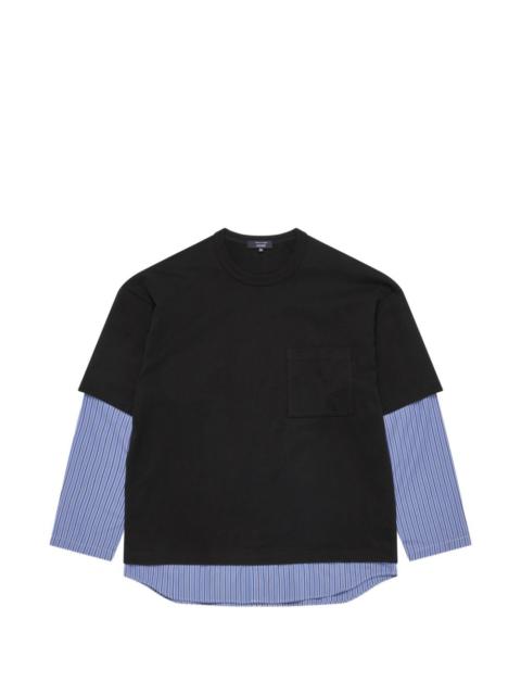 layered crew-neck T-shirt