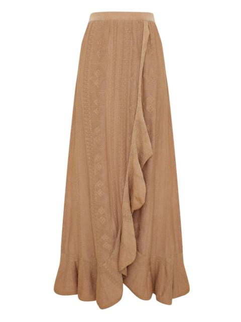 ASTER METALLIC POINTELLE SKIRT