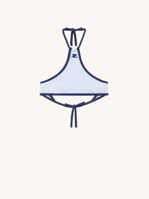 LIGHT RIBS CONTRAST CROP TOP