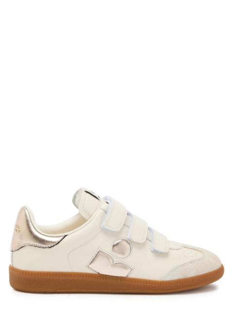 Isabel Marant étoile Beth Panelled Suede and Leather Sneakers