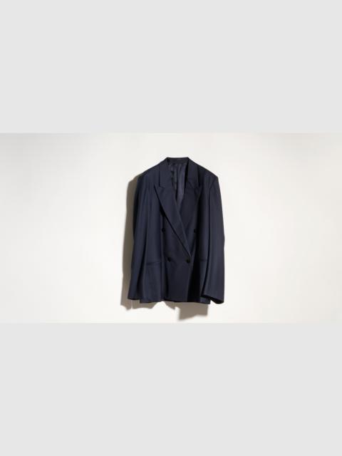 Light wool double-breasted jacket