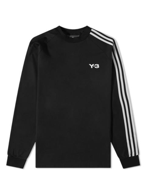 Y-3 3 Stripe Long Sleeve T-Shirt
