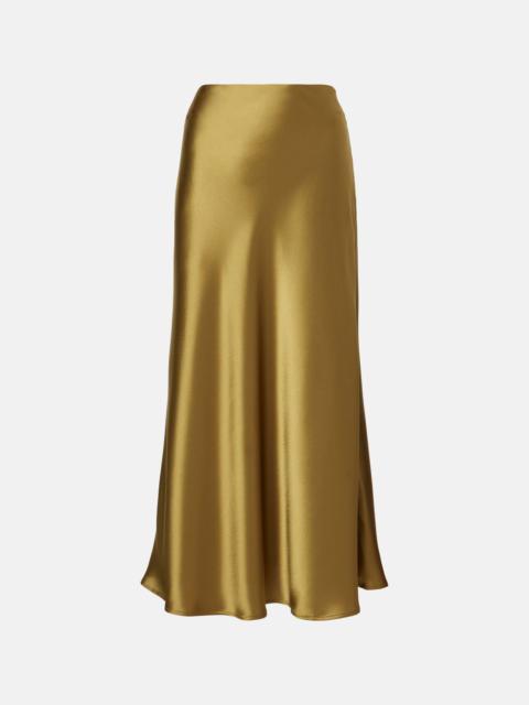 Valletta satin slip skirt