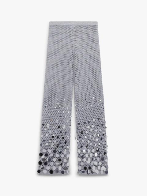 Silver Crochet Mirror Trousers | Casablanca Paris