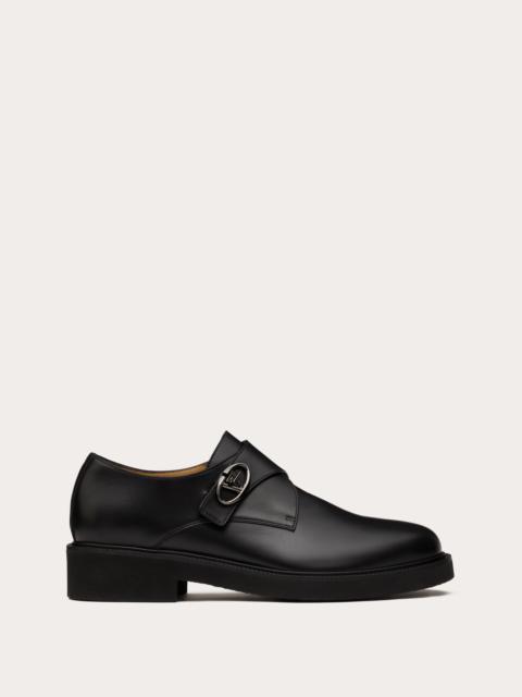 SINGLE MONK STRAP VLOGO LOCKER IN CALFSKIN