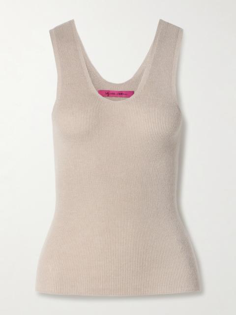 Delicash Ribbed Cashmere And Silk-blend Tank