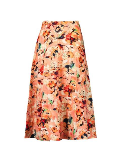 Sophea floral midi skirt
