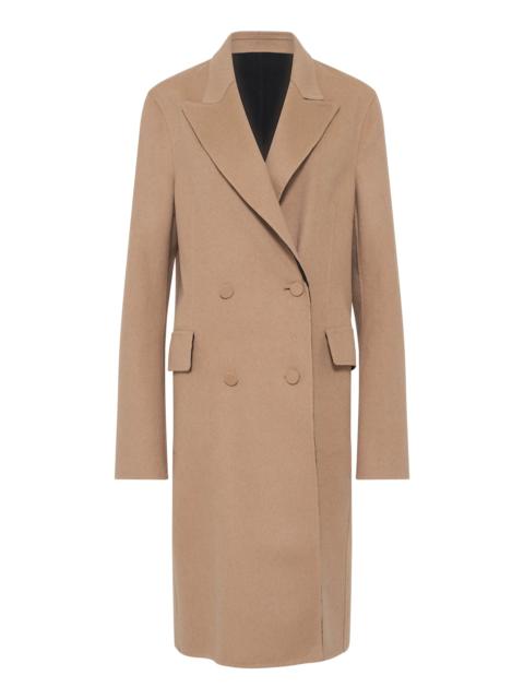 Mcaffrey Coat in Camel & Black Double-face Cashmere