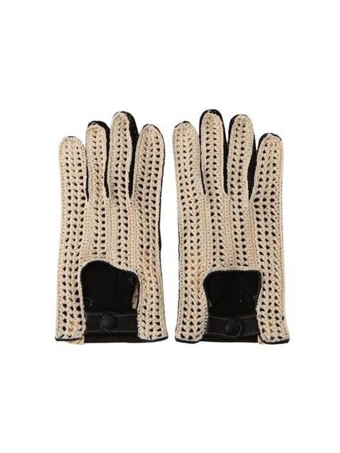 VMC CROCHET DRIVING GLOVES BLACK
