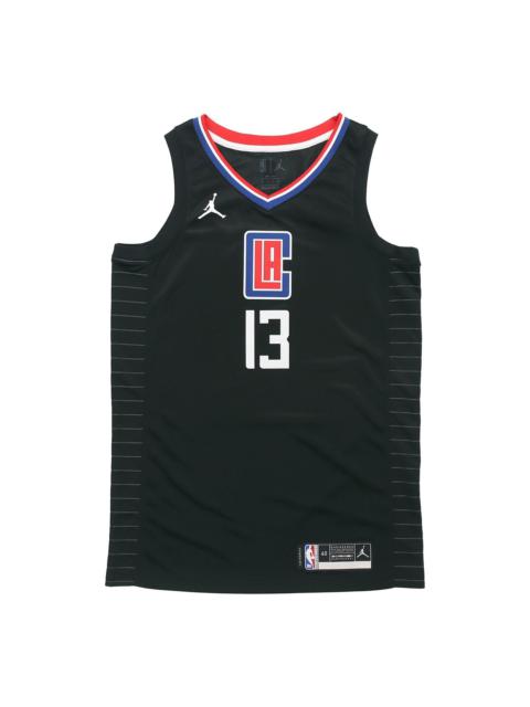 Air Jordan NBA SW Fan Edition Los Angeles Clippers Jersey 2020-21 Season George No. 13 Black CV9480-