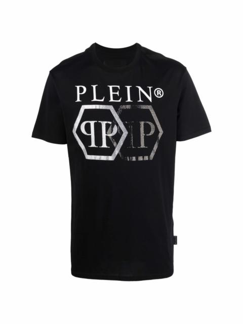 hexagon crystal logo T-shirt