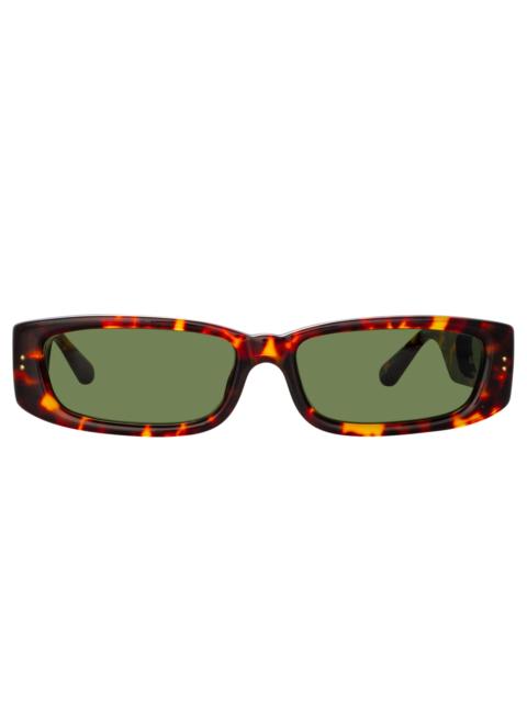 TALITA RECTANGULAR SUNGLASSES IN TORTOISESHELL