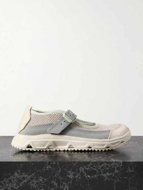RX Marie Jeanne collapsible-heel mesh and nubuck sneakers Gray