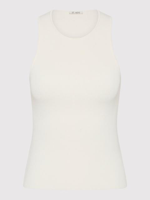 Sculpted Knit Top - Off White