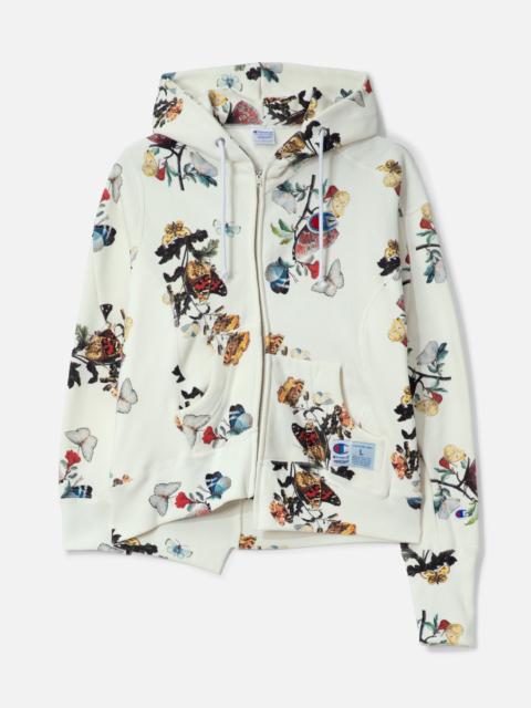 UNDERCOVER X CHAMPION UC2E1802-2 CURVED ZIP-UP HOODIE