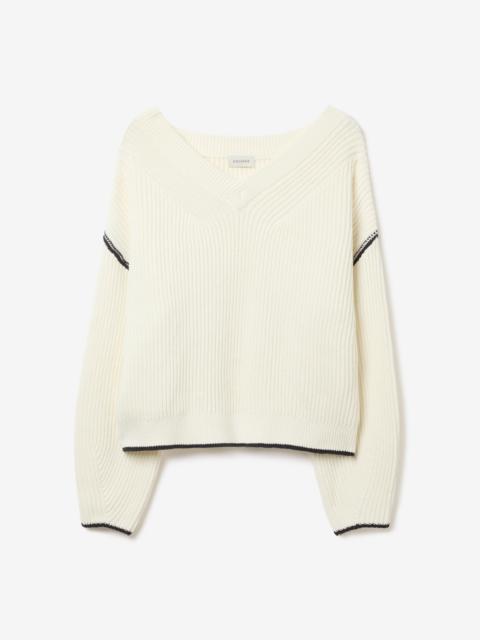 Relaxed V-neck knit